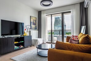 Living area - Modern 1-bedroom apartment in exclusive Belgrade Waterfront with free parking (Beograd)