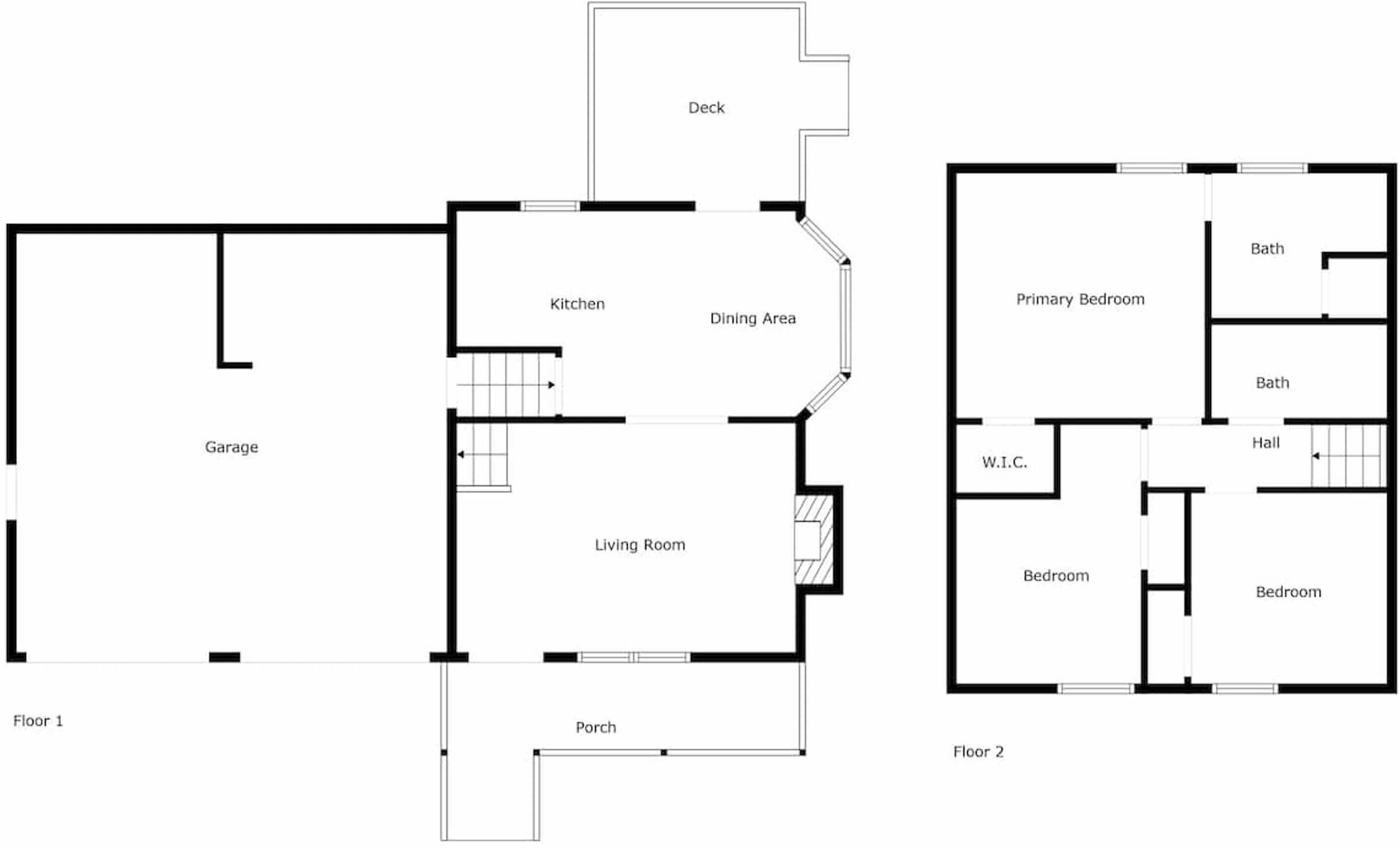 Plano de planta con garaje, sala de estar, comedor, cocina, porche y terraza.