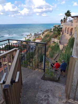 Appartamento Comfort, balcone, vista spiaggia | Parco della struttura