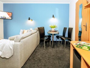 Lejlighed - balkon - byudsigt | Opholdsområde