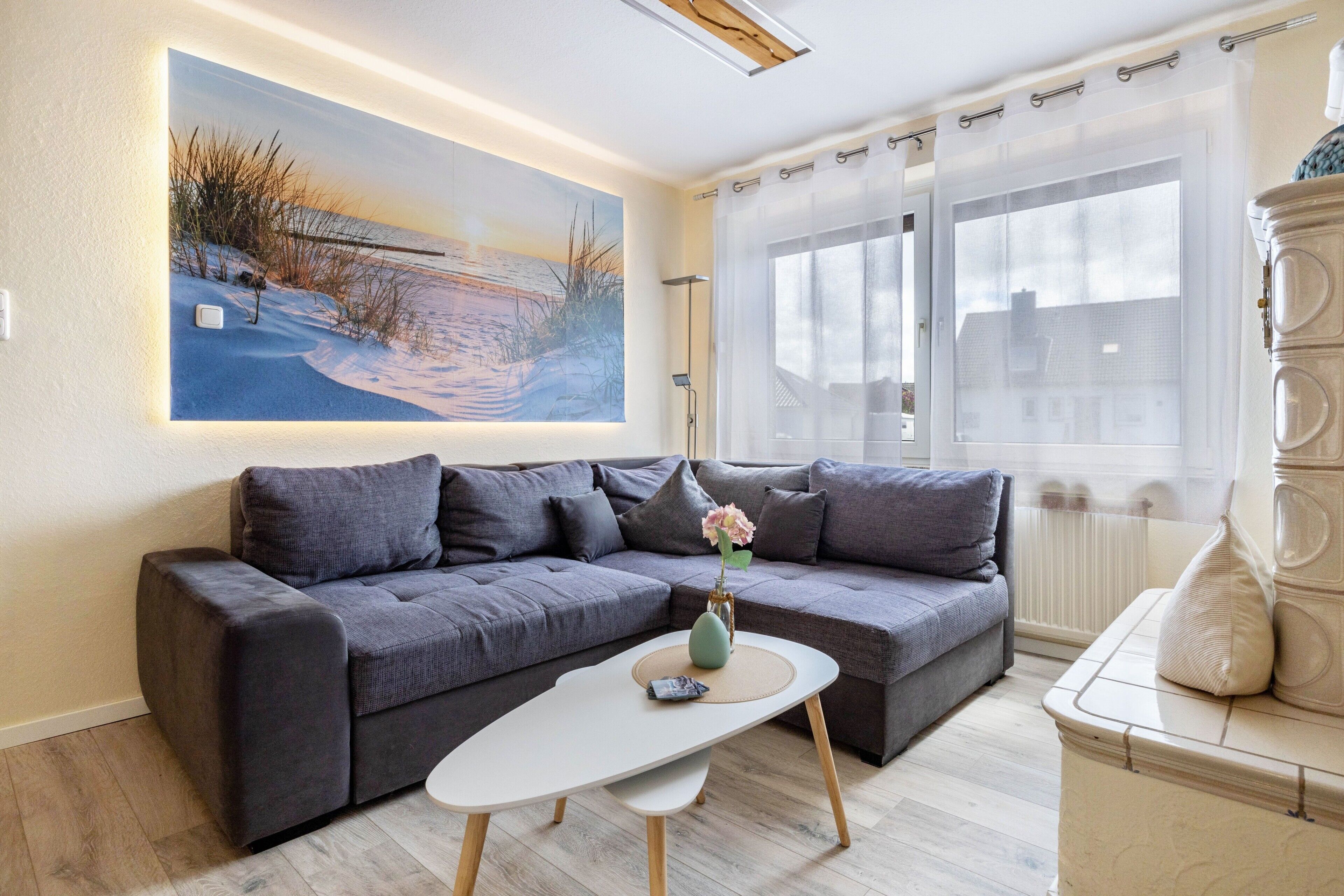 Fernseher, Kamin