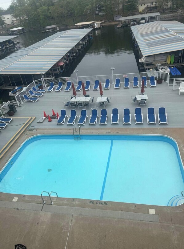 Pool - Lake front 1-bedroom condo in charming Osage Beach convenient location (Osage Beach)