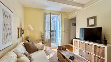 TV, books, video library