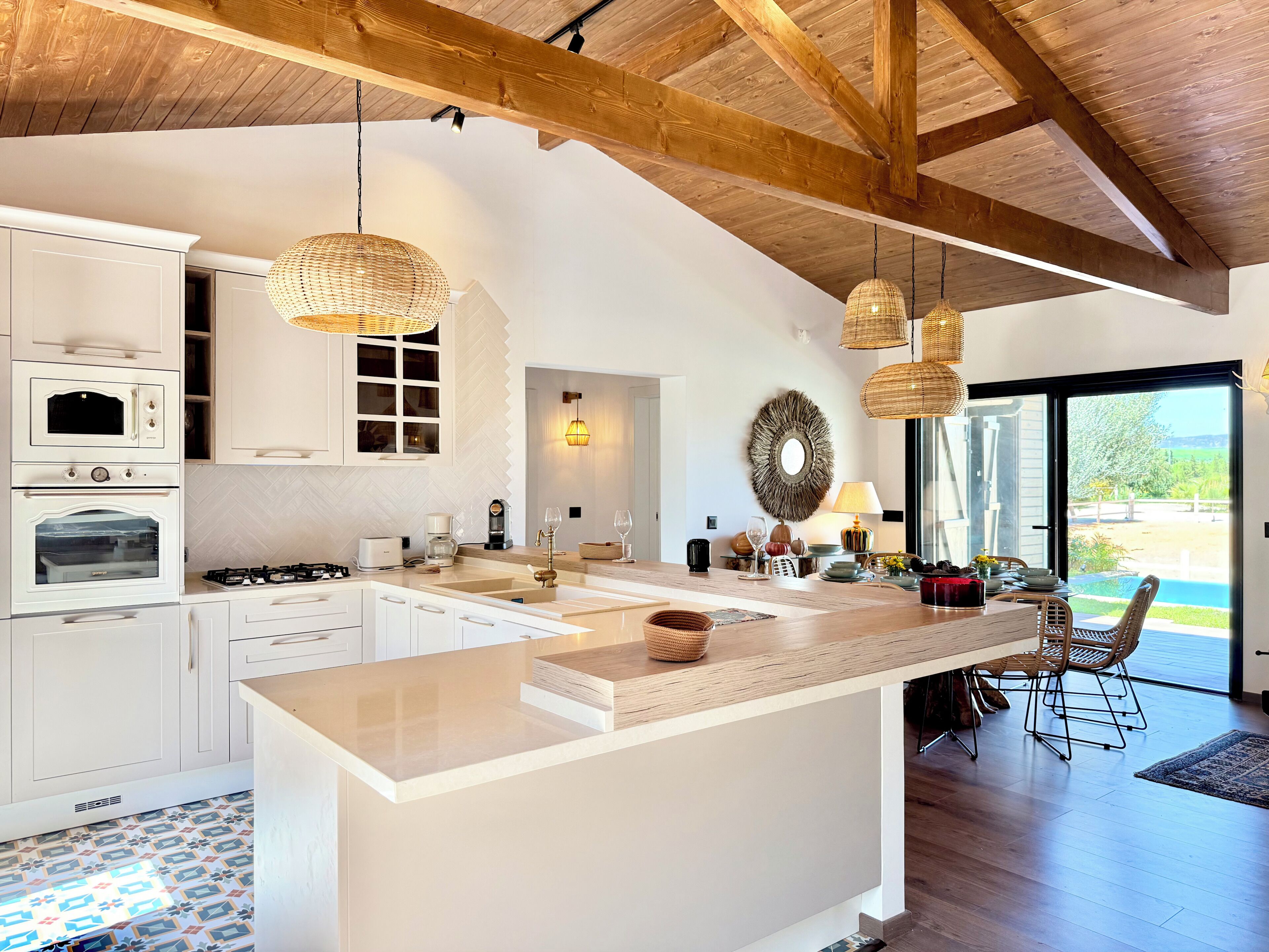 Maison, 4 chambres, piscine privée, vue piscine | Intérieur