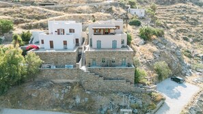 Exterior - Quaint 1-bedroom apartment with AC in Korissia (Korissia)