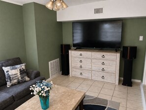 TV, stereo - Cozy NSB Gem | Near Beach & Dining | Pets Welcome (New Smyrna Beach)