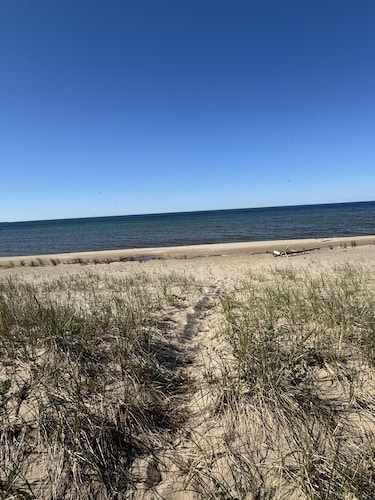 Indian Shores of Lake Huron:  Just listed! Lake Huron access. Golf cart included!