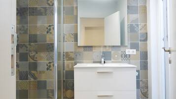 Shower, hair dryer