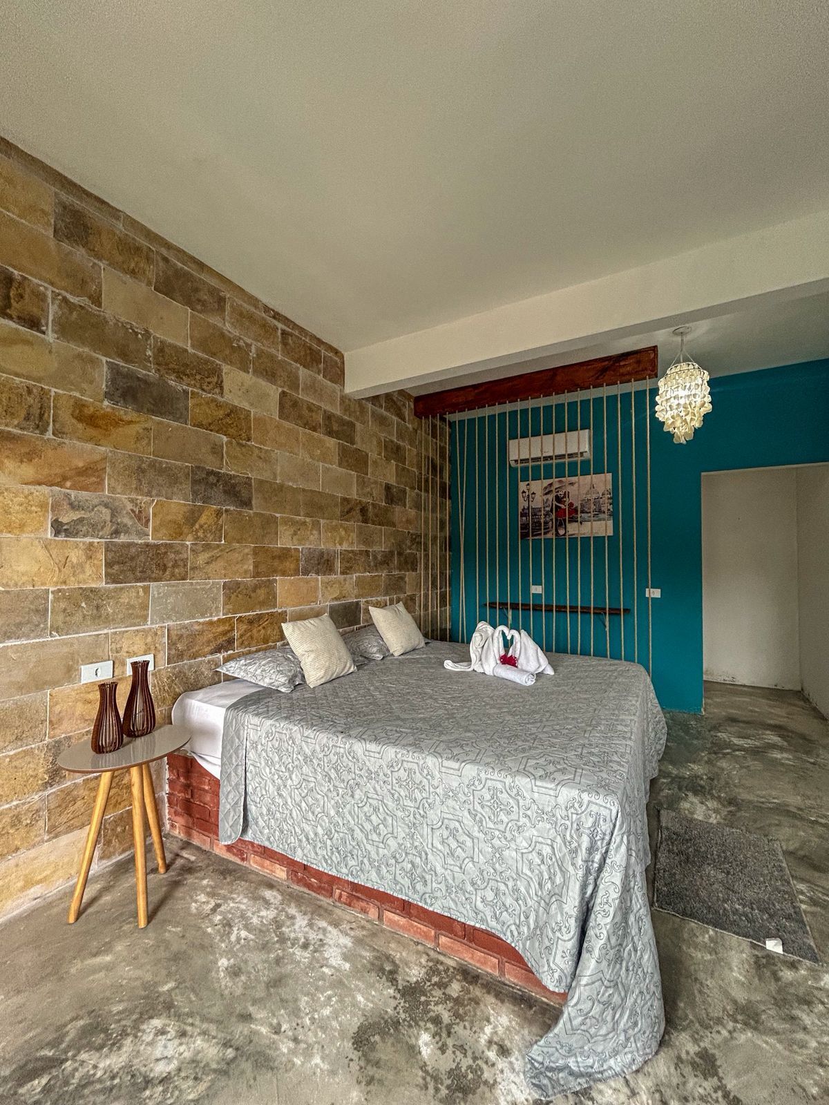 Twin kamer, uitzicht op tuin