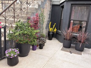 Exterior detail - Cozy Brooklyn 1BR with Lush Backyard. Sleeps 4. Near L & J ,30 mins to manhattan (Brooklyn)
