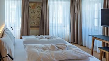 1 Schlafzimmer, Reisekinderbett, kostenloses WLAN, Bettwäsche