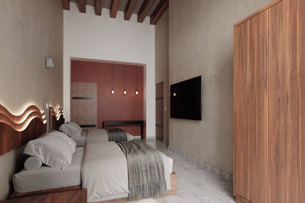 Deluxe Quadruple Room, City View | Wi-fi percuma 