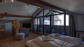 1 Schlafzimmer, Reisekinderbett, kostenloses WLAN, Bettwäsche