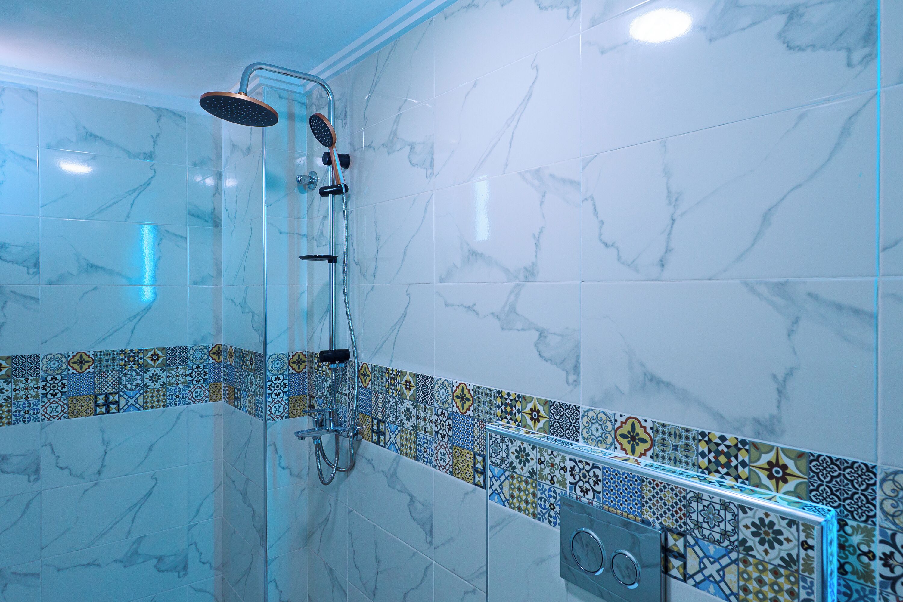 高级双人房或双床房, 山景 | 浴室