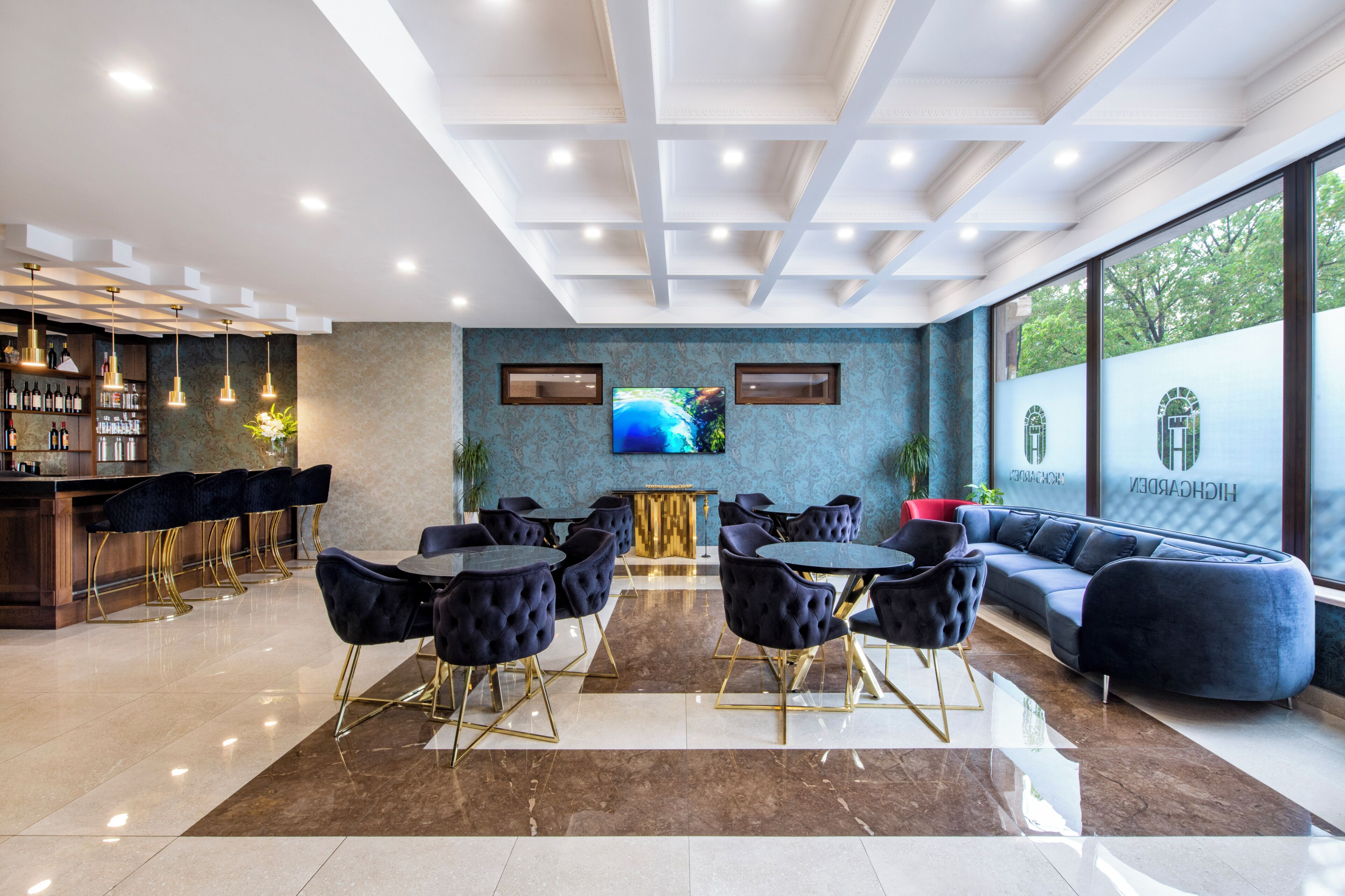 Sala de estar en el lobby