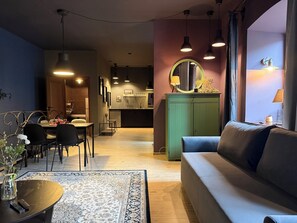 Comfort appartement, meerdere bedden, toegankelijk voor rolstoelgebruikers, keuken | Woonruimte