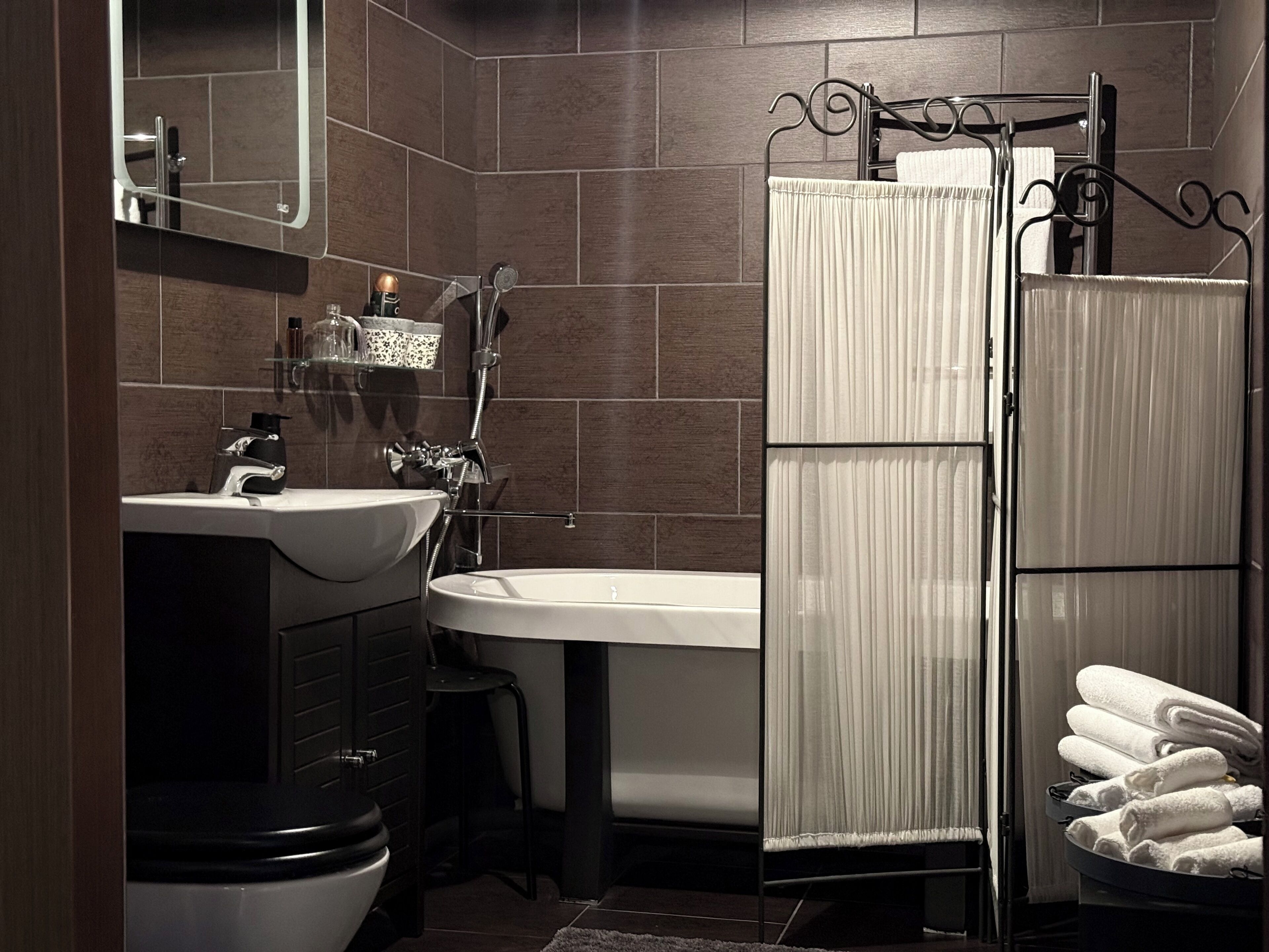 Comfort appartement, meerdere bedden, toegankelijk voor rolstoelgebruikers, keuken | Badkamer | Gratis toiletartikelen, een haardroger, handdoeken, zeep