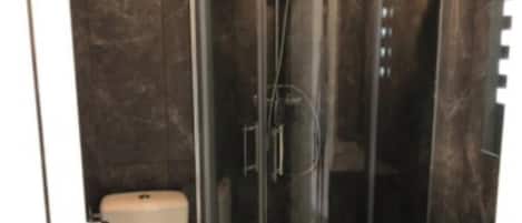 Hair dryer, towels