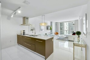 Interior - Deluxe Brickell Suite with pool, gym, & city views! (Miami)