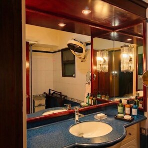 Shower, towels, soap - Modern 2BR Apartment in Clifton Family Friendly environment near beach and mall (Karachi)