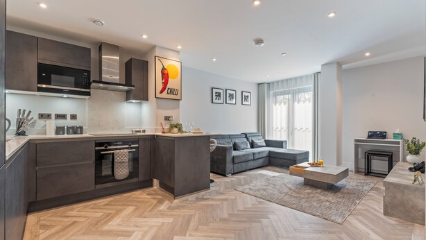 Interior - Modern Luxury 1-Bed Apartment London (2 minutes away from station) (Barnet)