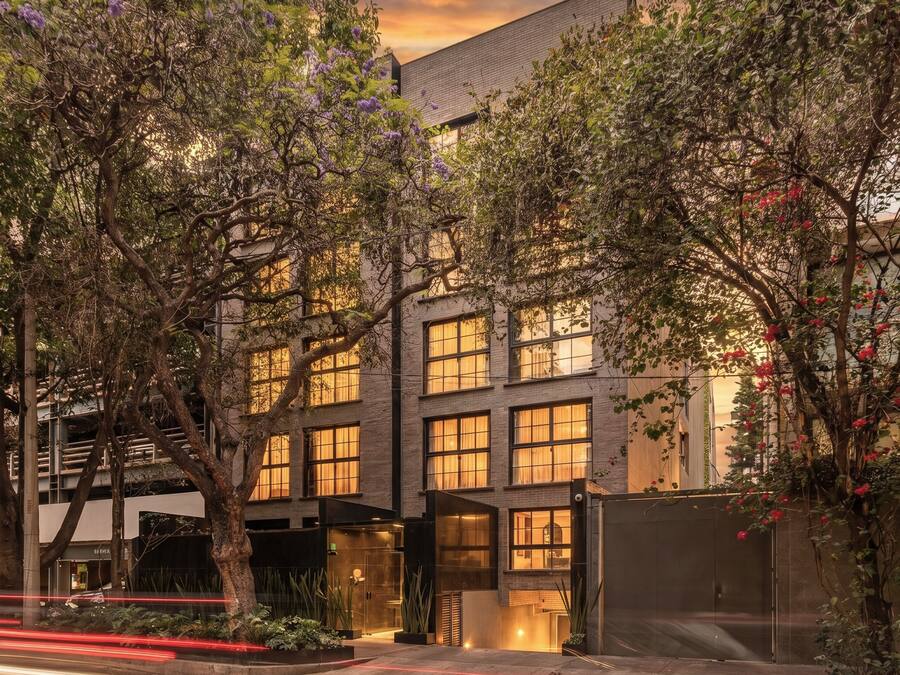 Front of property - evening/night