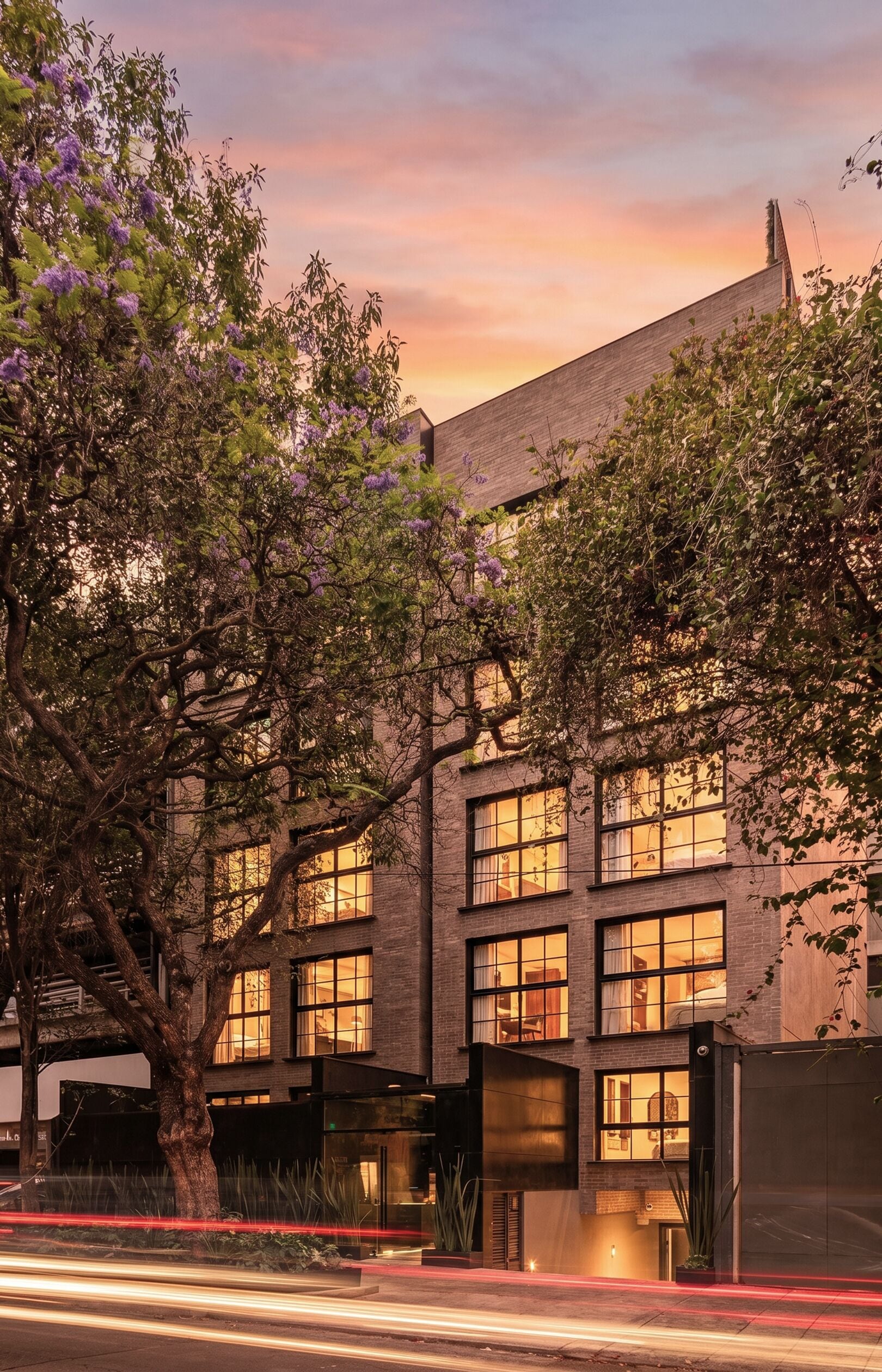 Front of property - evening/night