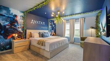 5 bedrooms, iron/ironing board, WiFi, bed sheets
