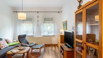 Fernseher, DVD-Player, Stereoanlage