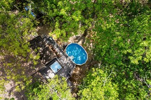 Piscine extérieure, piscine chauffée