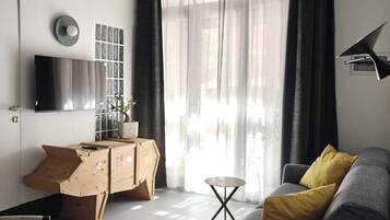 Apartamento exclusivo, vista para a cidade | Área de estar