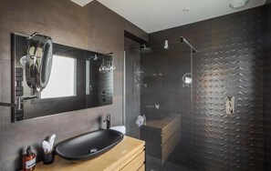 Shower, hair dryer - Gorgeous home in Dinard with private swimming pool, can be inside or outside (Dinard)