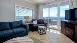 TV, DVD player - The Enclave 301 | Gulf Front Corner Condo | Wraparound Balcony | My Beach Getaways (Orange Beach)