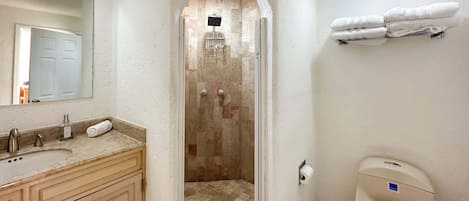 Shower, towels