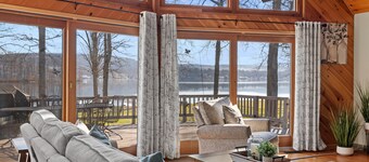 Lodge style, 4 bedroom home on Lamoka Lake