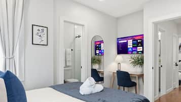 4 soverom, skrivebord, strykejern/-brett og wi-fi (inkludert)