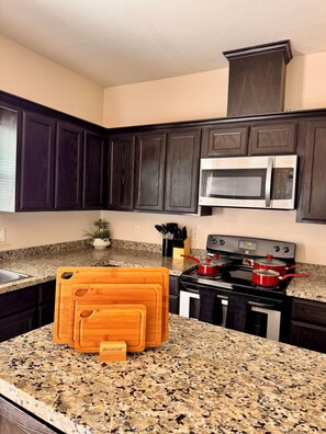 Microwave, oven, stovetop