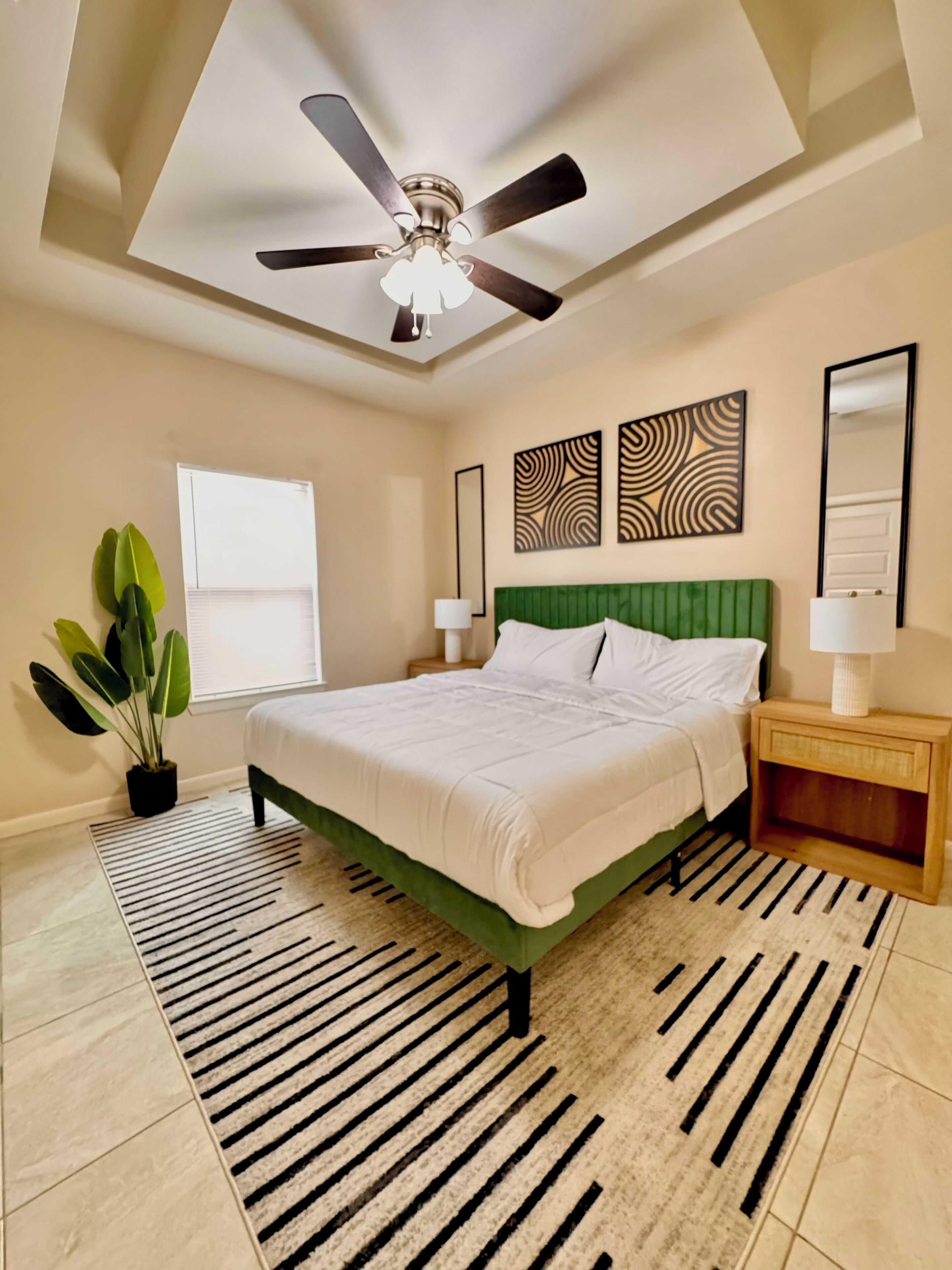 2 bedrooms, iron/ironing board, WiFi, bed sheets