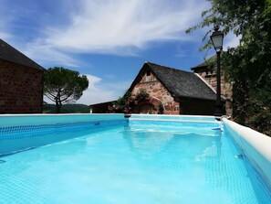 Pool - Gîte La Crouzette – Domaine Les Pla with Shared Pool, Private Terrace and Wi-Fi (Nauviale)