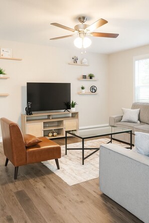 Living area - Cozy 2-bedroom house in charming Clarksville with AC (Clarksville)