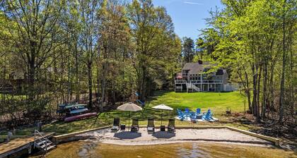 Amber Sunset | Lakefront on Lake Anna | Dock, Hot Tub, Game Room | 4BR