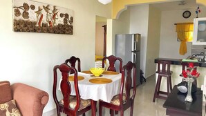 Condo, 1 phòng ngủ, bồn tắm nước nóng | Phòng ăn
