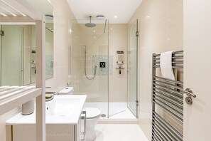 Shower, hair dryer - Chelsea Retreat with Private Patio (London)