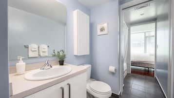 Artículos de tocador gratuitos, secador de pelo, bidet, toallas