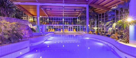 Indoor pool, outdoor pool