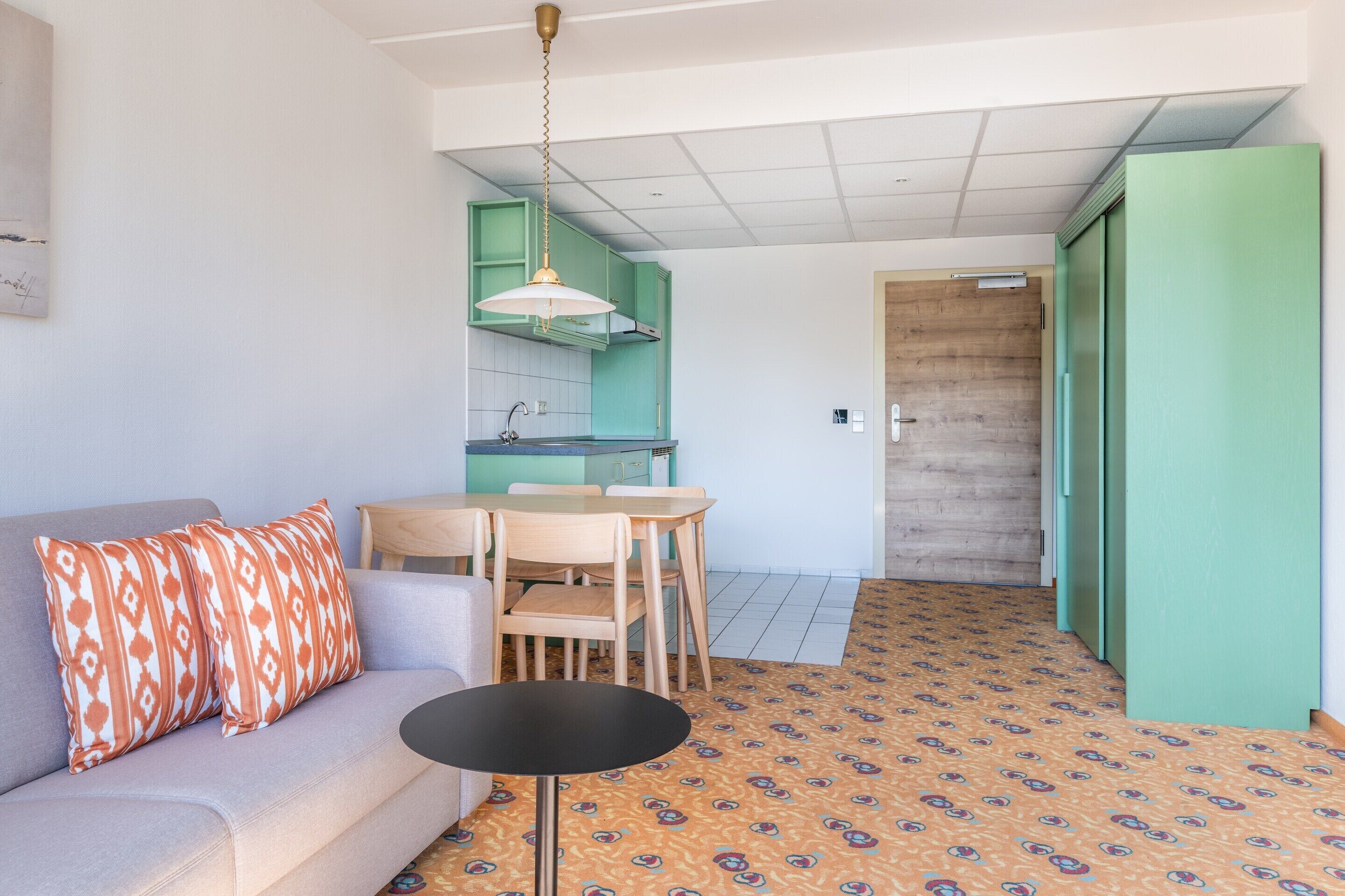 Classic-Apartment, 2 Schlafzimmer | Eigene Küche | Kühlschrank, Wasserkocher mit Kaffee-/Teezubehör, Wasserkocher, Toaster