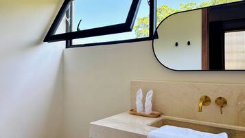 Deluxe Villa, 2 Bedrooms, Pool View | Bathroom | Shower, hair dryer, bidet, towels