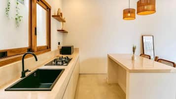 Villa, 1 Bedroom, Pool View | Private kitchen