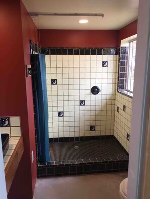 Shower, hair dryer, towels, soap - Landers Cove (Homestead Valley)