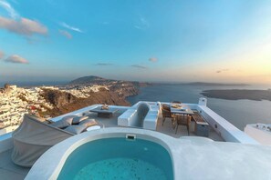 Outdoor dining - Pura Vida Villa - Santorini (Santorini)